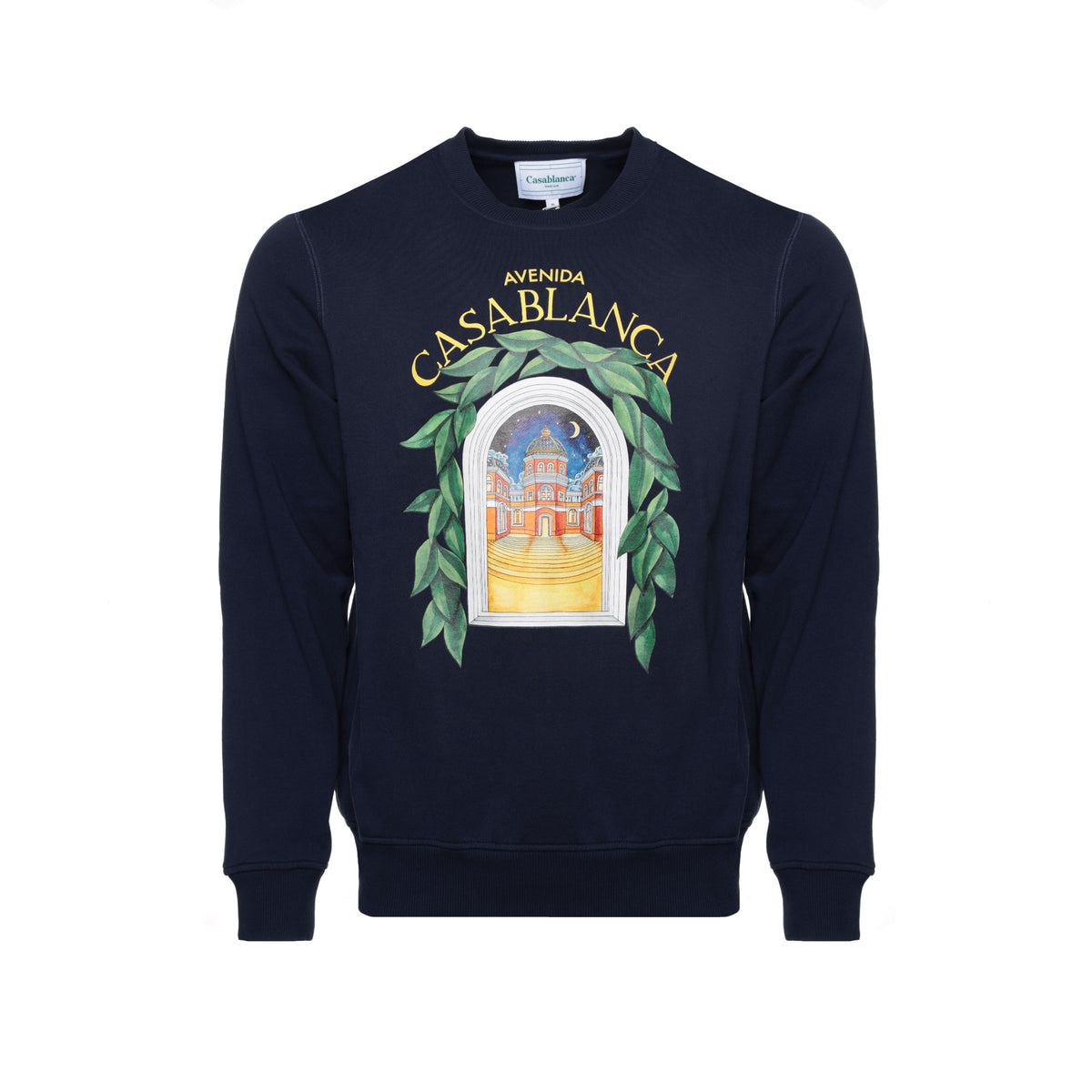 Casablanca Avenida Men's Pullover Navy Sweatshirt - SIZE Boutique