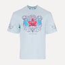 SERENEDE Blades Tee Blue Front View at SIZE Boutique