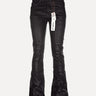 Purplde Denim Coated Black Flare Jeans - SIZE Boutique