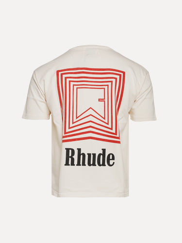 Rhude Chevron Logo Repeat SS Tee - SIZE Boutique