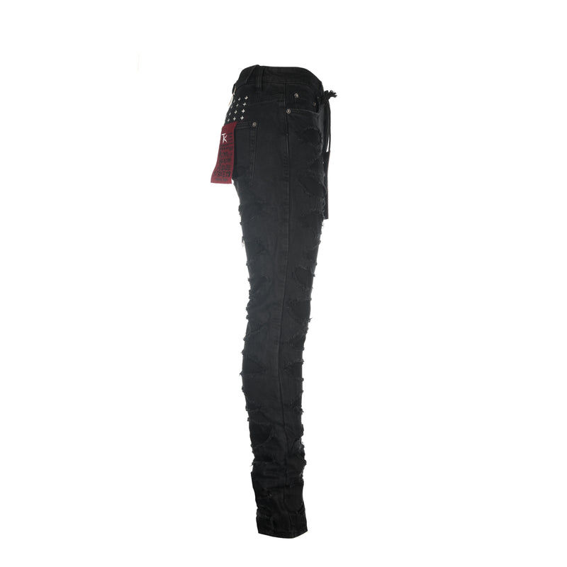 Ksubi X Trippie Redd Chitch "Shredded" Men's Black Jeans - SIZE Boutique