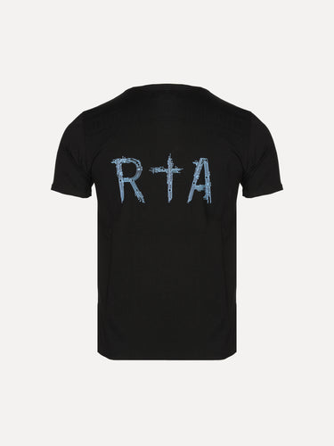 RTA Black Circuit Cross Men's Black SS T-Shirt - SIZE Boutique