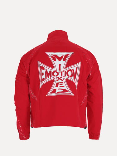 Mixed Emotions Classic Red Nylon Jacket - SIZE Boutique