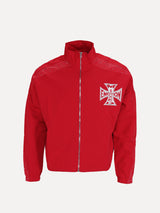 Mixed Emotions Classic Red Nylon Jacket - SIZE Boutique