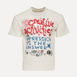 Honor The Gift Creative Act Tee Bone Front View at SIZE Boutique