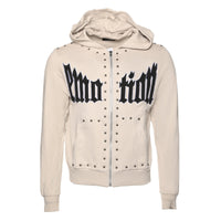 Mixed Emotions Crown Men's Grey Zip-Up Hoodie - SIZE Boutique