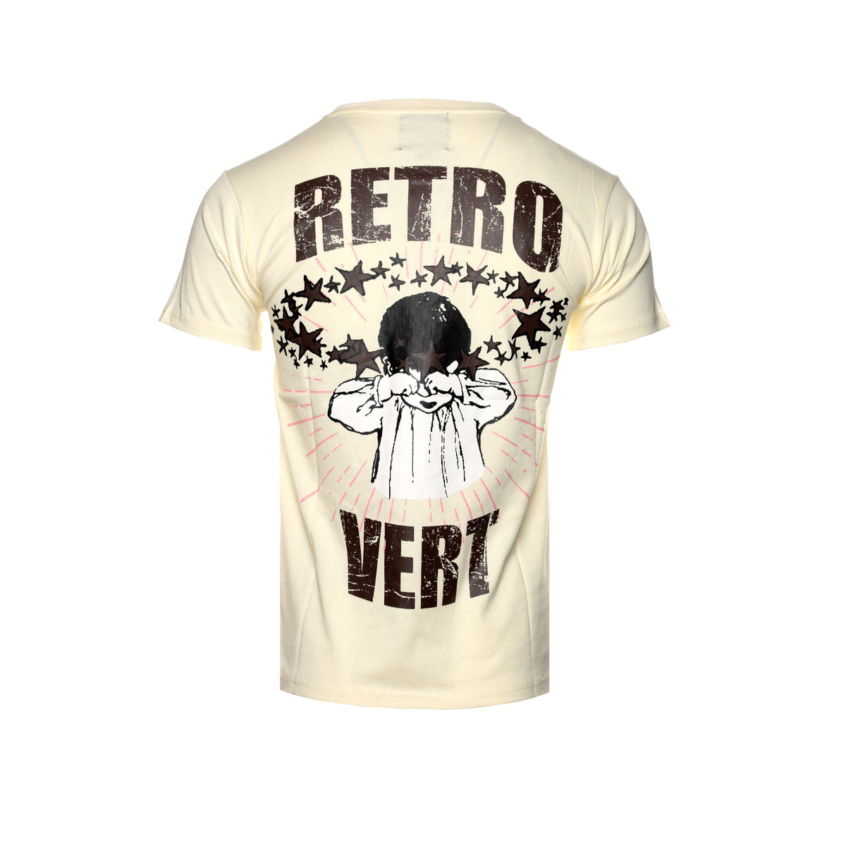 Retrovert "Cry Baby" Men's Beige / Red SS Graphic Tee