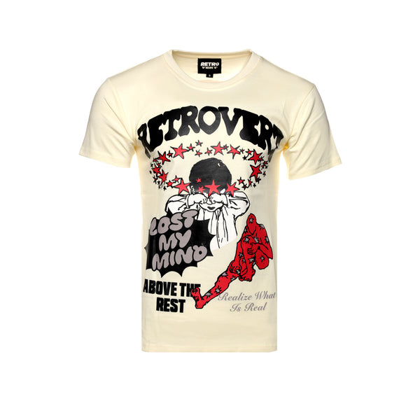 Retrovert "Cry Baby" Men's Beige / Red SS Graphic Tee