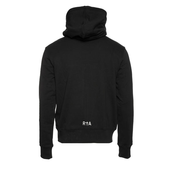 RtA Brand Dion Watercolor Men's Black Hoodie - SIZE Boutique