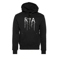 RtA Brand Dion Watercolor Men's Black Hoodie - SIZE Boutique