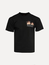 Pleasures Dynamic Short Sleeve Black Embroidered Crewneck - SIZE Boutique