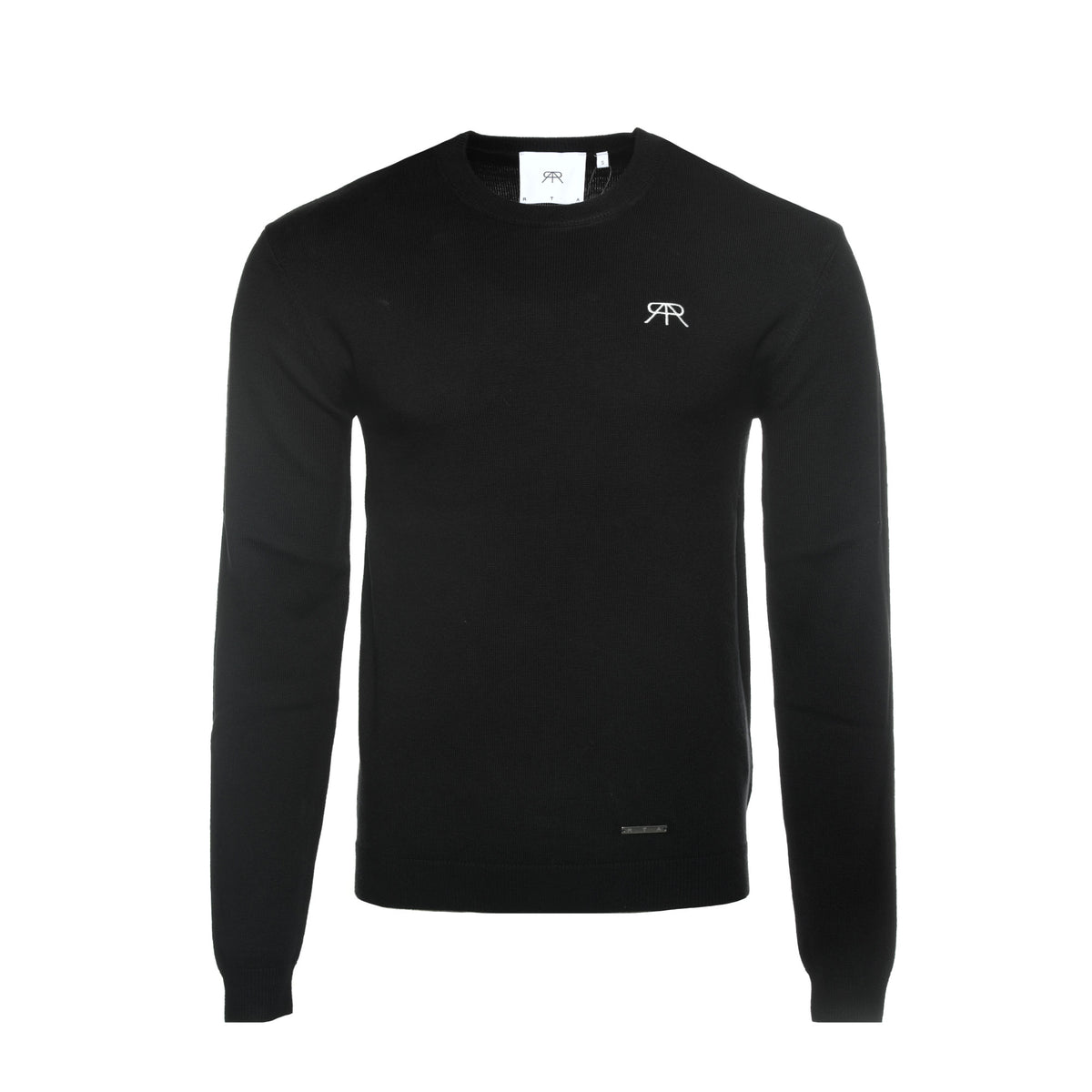 RTA Brand Crewneck Wool Silk Men's Black Sweater - SIZE Boutique