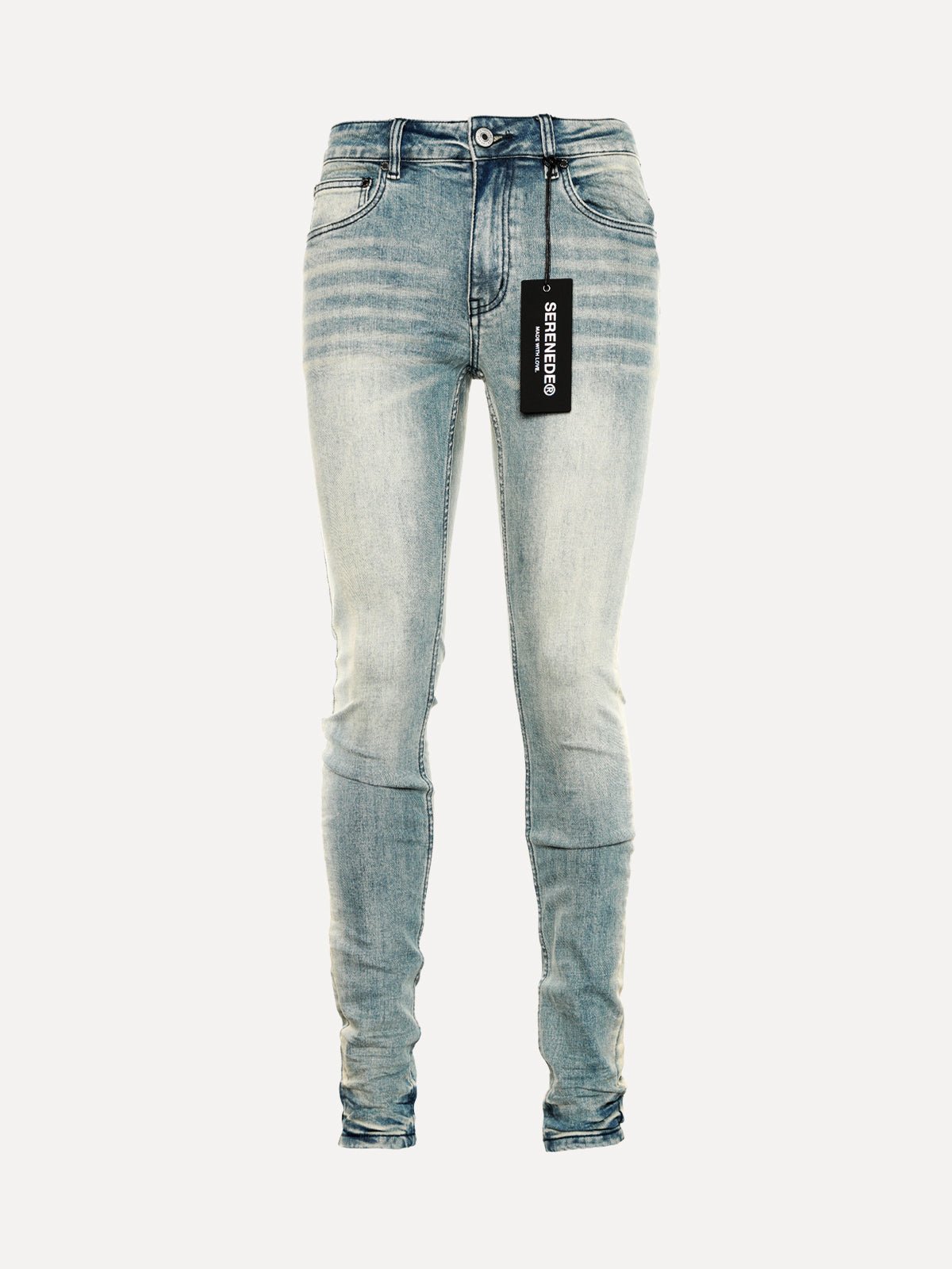 SERENEDE Espresso Men's Skinny Vintage Blue Jeans SIZE Boutique