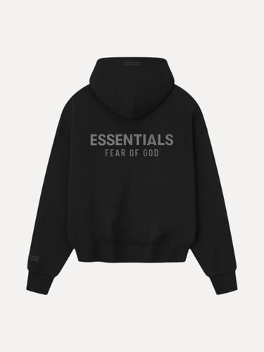 Classic Fleece Zip Up Hoodie Jet Black