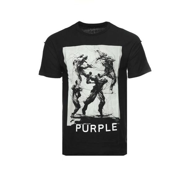 Purple Brand Inside Out Black SS Fight Tee - SIZE Boutique