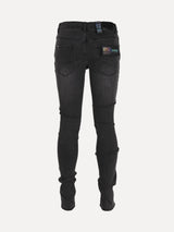 SERENEDE Ghost Men's Skinny Faded Black Jeans - SIZE Boutique