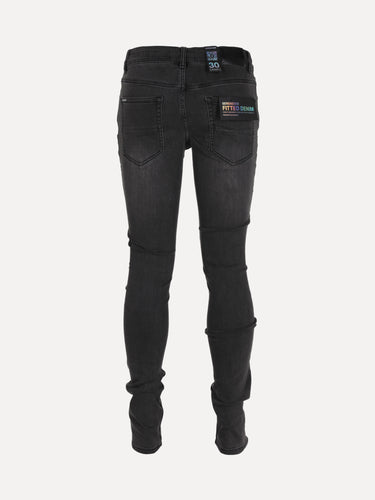 SERENEDE Ghost Men's Skinny Faded Black Jeans - SIZE Boutique