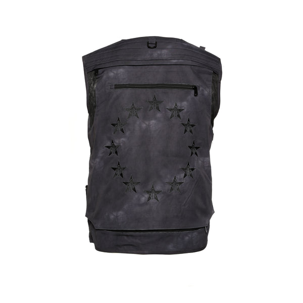 RtA Brand Ibra Men's Black Marble Utility Vest - SIZE Boutique