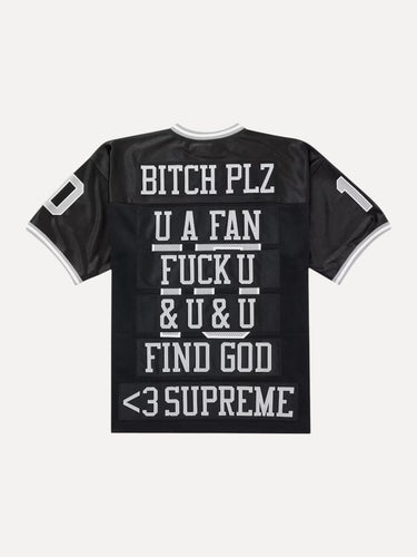 Find God Football Jersey Black