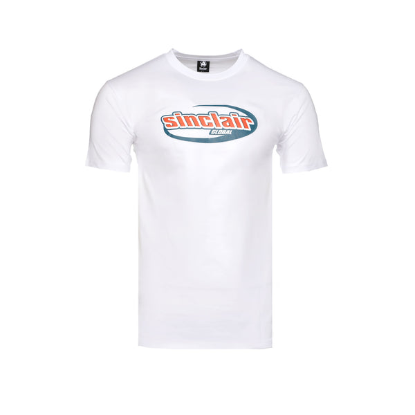 Sinclair Italics Logo Men's White SS Tee - SIZE Boutique