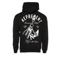 Represent Keys to the Club Men's Black Hoodie - SIZE Boutique