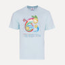 Casablanca Japanese Manga Tennis Graphic T-Shirt in Light Blue at SIZE Boutique