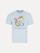 Casablanca Japanese Manga Tennis Graphic T-Shirt in Light Blue at SIZE Boutique
