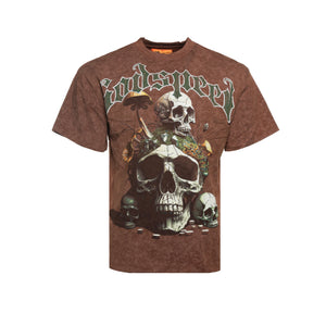 Godspeed "Microdose" Men's Oversized SS Graphic Tee Brown - SIZE Boutique