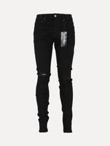 SERENEDE Midnight Black Men's Skinny Jeans - SIZE Boutique