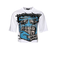 Mixed Emotions Monster Men's Blue Cropped Tee - SIZE Boutique