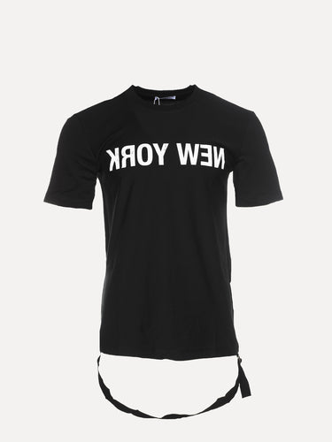 Helmut Lang NY Belt SS Black T-shirt - SIZE Boutique