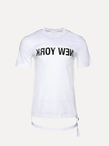 Helmut Lang NY Belt SS White T-shirt - SIZE Boutique