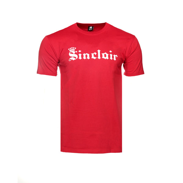 Sinclair Old English Crown Men's Red SS Tee - SIZE Boutique