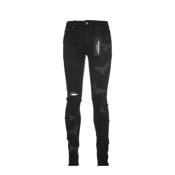 Serenede "Peace" Men's Black Jeans - SIZE Boutique