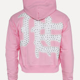 MIxed Emotions Pink End Men's Zip Up Hoodie - SIZE Boutique