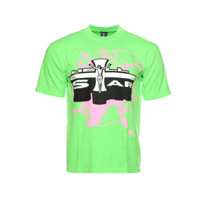 Hellstar "Path to Paradise" Men's Neon Green SS Tee - SIZE Boutique