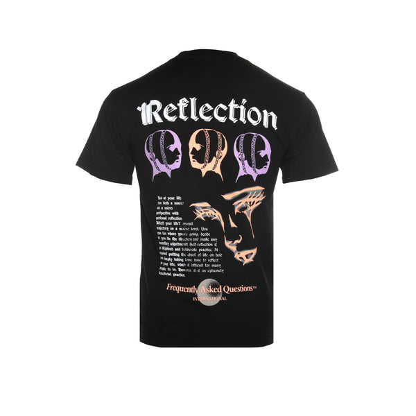 FAQ "Reflection" Men's Graphic SS Tee Black - SIZE Boutique