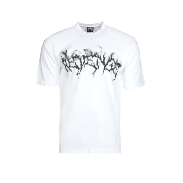 Revenge "Smoke Lightning" Men's Graphic SS Tee White - SIZE Boutique