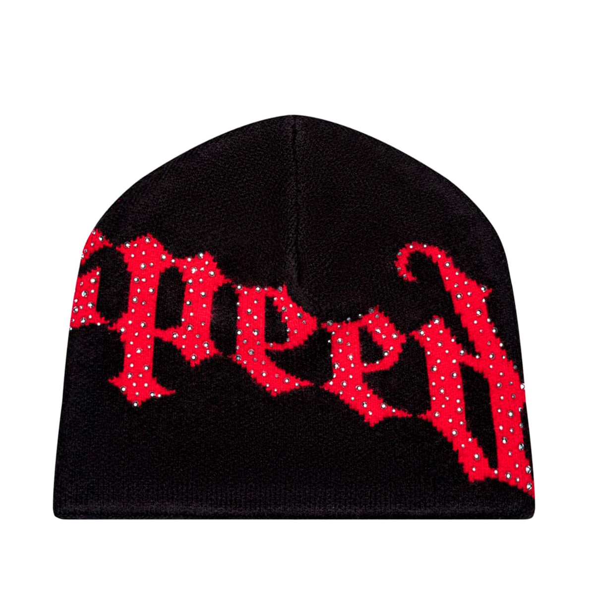 Godspeed OG Logo Black Red Studded Beanie - SIZE Boutique