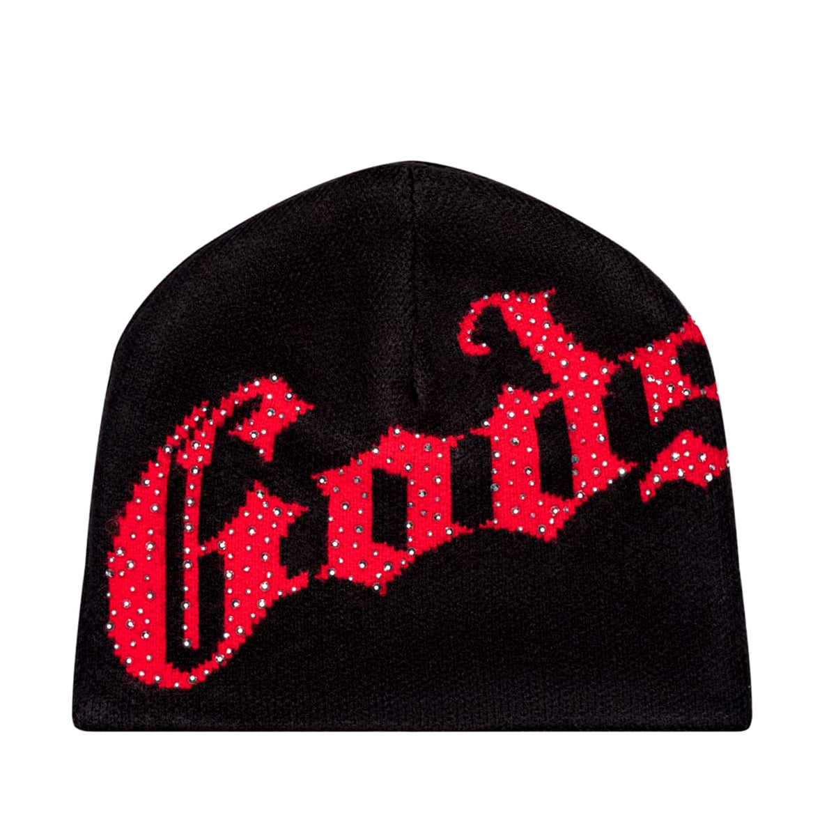 Godspeed OG Logo Black Red Studded Beanie - SIZE Boutique