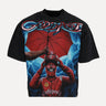 Mixed Emotions Supreme Reign Graphic Script Streetwear T-Shirt in Black at SIZE Boutique