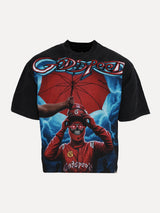 Mixed Emotions Supreme Reign Graphic Script Streetwear T-Shirt in Black at SIZE Boutique