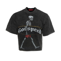 Goodspeed "Surf Day" Men's Black SS Crop Tee - SIZE Boutique