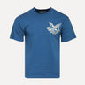 ShopSizeUSA Vintage Oil Tee Blue Front View at SIZE Boutique