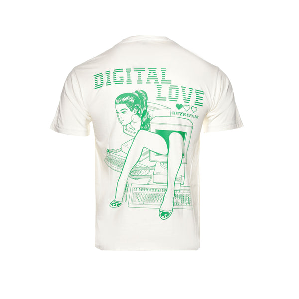 Rip N' Repair "Digital Love" Men's SS White Graphic Tee - SIZE Boutique