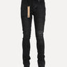 Ksubi Van Winkle Asphalt Distressed Skinny Fit Denim Jeans in Washed Black at SIZE Boutique