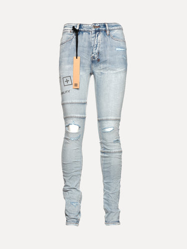 Ksubi Van Winkle Enjoy Trashed Light Blue Men's Jeans - SIZE Boutique