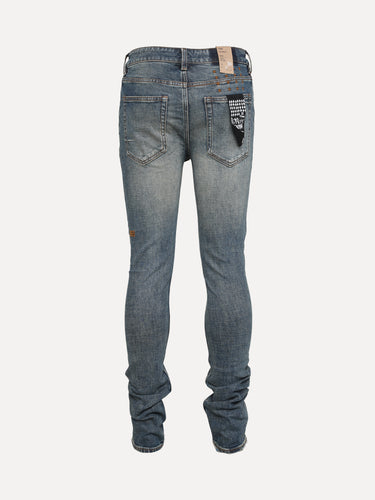 Ksubi Van Winkle Re-Up Blue Men's Skinny Jeans - SIZE Boutique