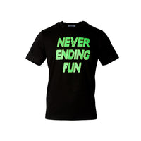 Tim Coppens Mesh Hem Graphic "Neverending" T-Shirt