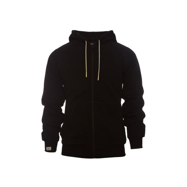 Publish Terry Zip Knit Hoodie-Black Front